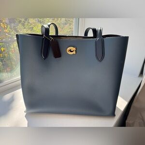 Blue Coach tote bag